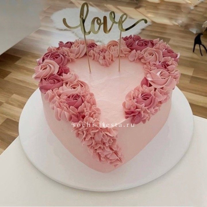 Торт "Сердце" 10 в Южно-Сахалинске
