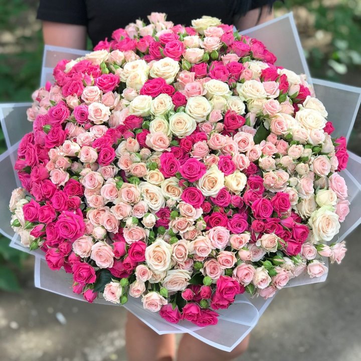 101 кустовая роза в Южно-Сахалинске