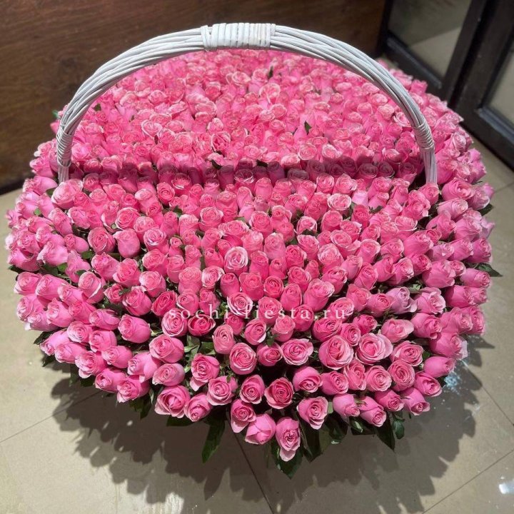 501 розовая роза в Южно-Сахалинске