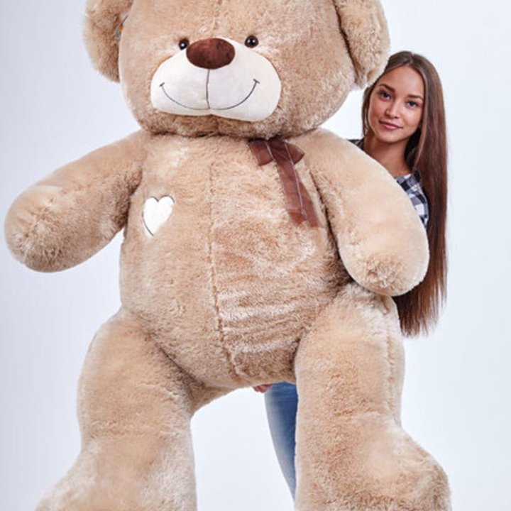 Бурый плюшевый мишка большой в Южно-Сахалинске